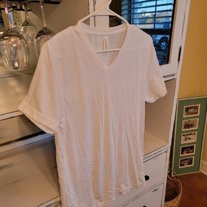 Bella Canvas white v neck, size medium NWOT